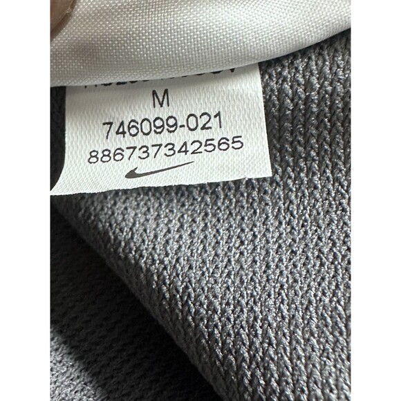 Nike Dri-Fit Golf gray Polo top  Shirt Men's medium Gray 746099 021 NEW - Picture 8 of 10